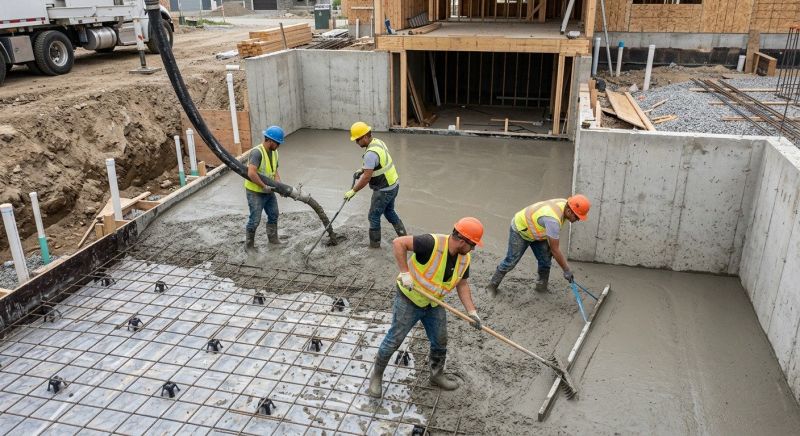 Basement Concrete Installation in Fort Wayne, IN