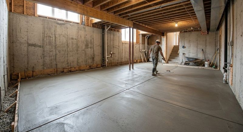 Basement Concrete Pouring in Fort Worth, TX