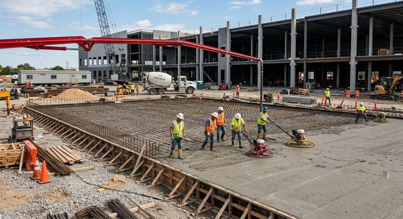 Commercial Slab Construction in Ann Arbor, MI