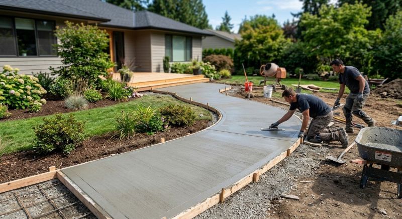 Concrete Path Installation in Denver, CO