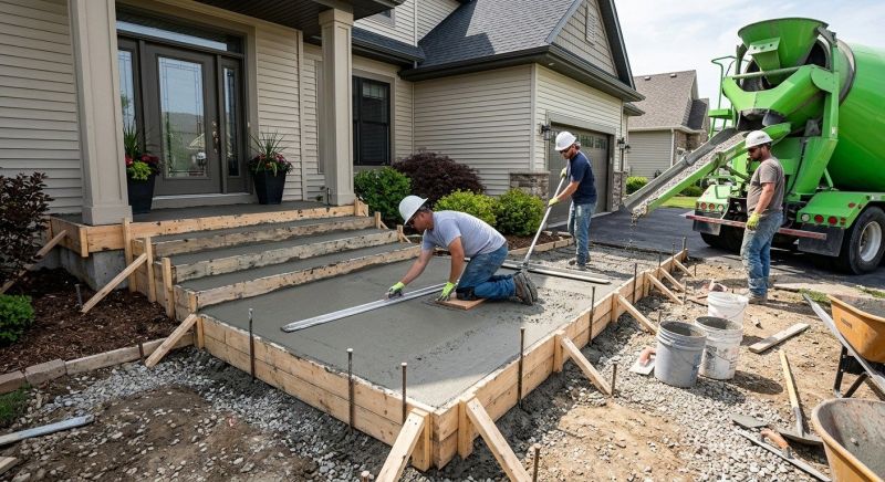 Concrete Porch Installation in Salt Lake City, UT