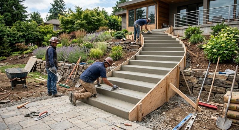 Concrete Stairs Installation in Denver, CO