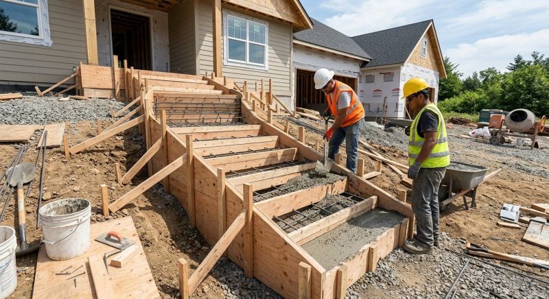 Concrete Stairway Installation in Denver, CO
