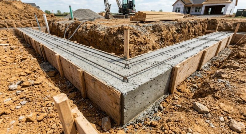 House Footing Construction in Greenville, SC
