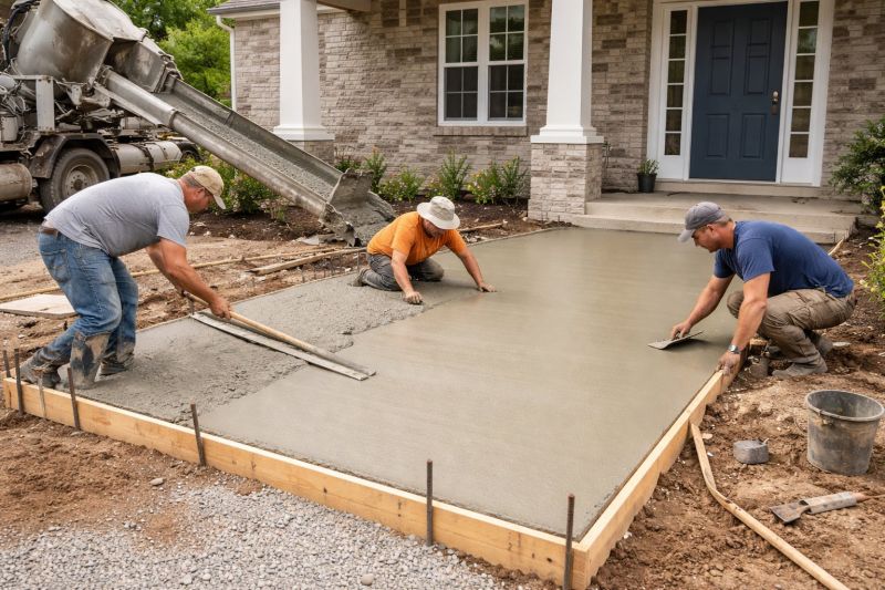 Porch Concrete Pouring in Denver, CO