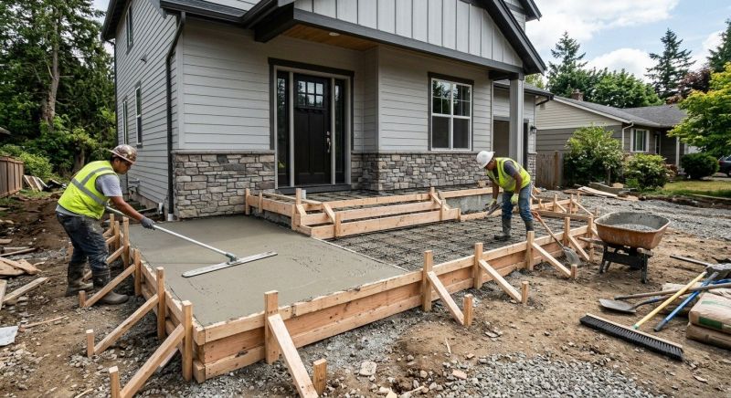 Porch Slab Installation in Fort Collins, CO