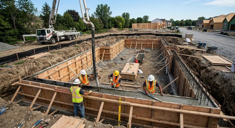 Poured Foundation Installation in Fort Wayne, IN