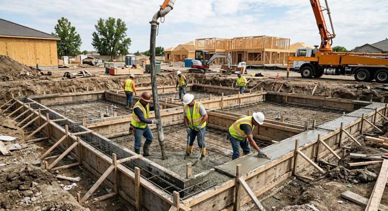 Poured Foundation Installation in Fort Wayne, IN