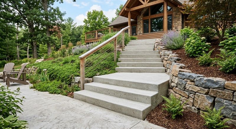 Poured Steps Installation in Denver, CO
