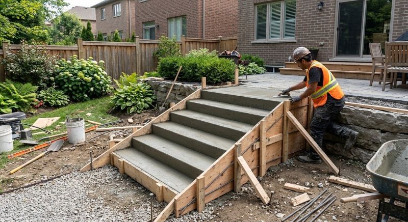 Poured Steps Installation in Salt Lake City, UT
