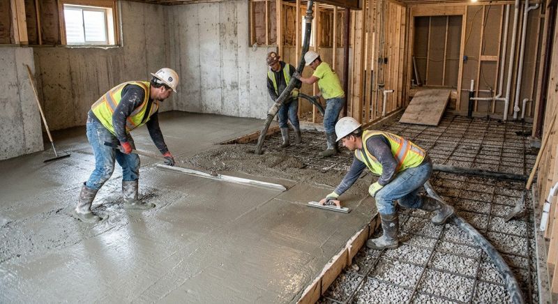Basement Slab Installation in Fredericksburg, VA