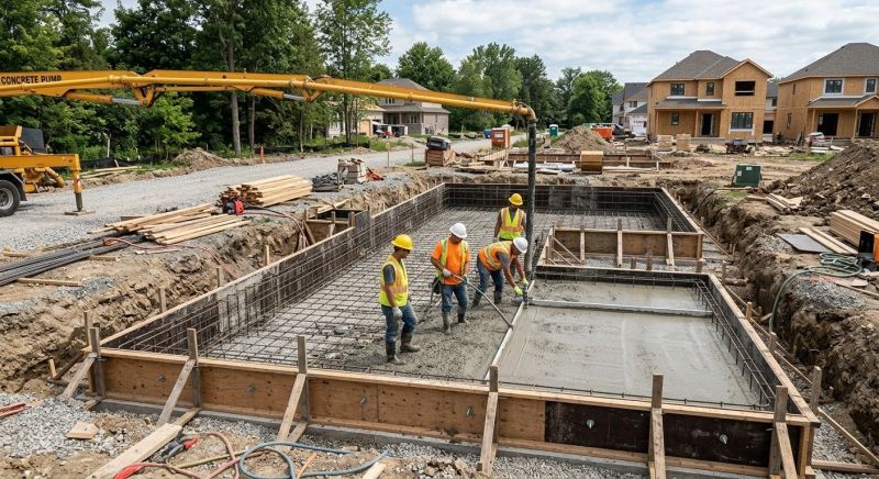 Cement Foundation Installation in Columbus, OH